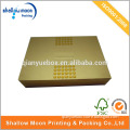 Custom cardboard gold gift box